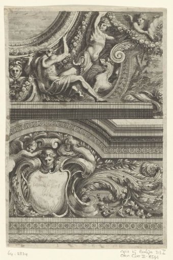 Ceiling with cartouche