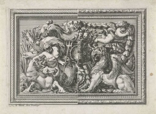 Ornamental panel in a frame