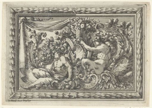 Ornamental panel in a frame