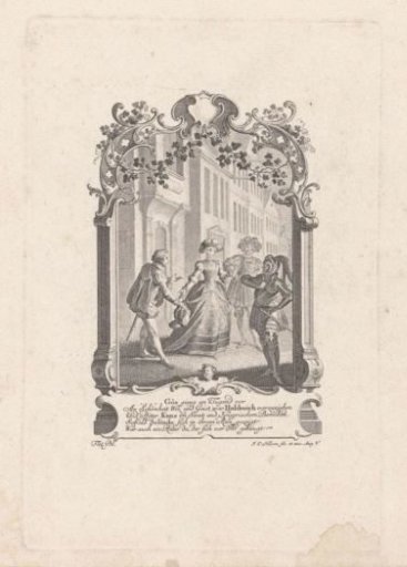 Selinde greeted by three admirers