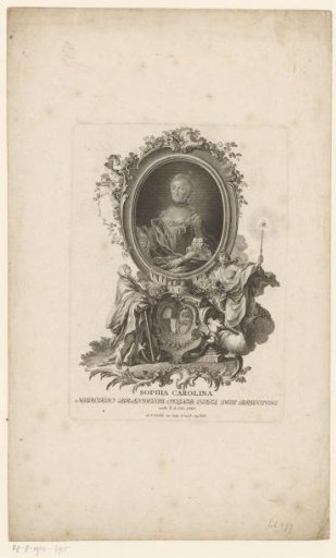 Portrait of Sophia Carolina Maria of Brunswick-Wolfenbüttel