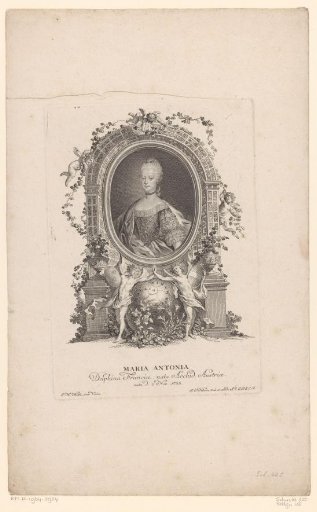 Portrait of Marie Antoinette as Dauphine