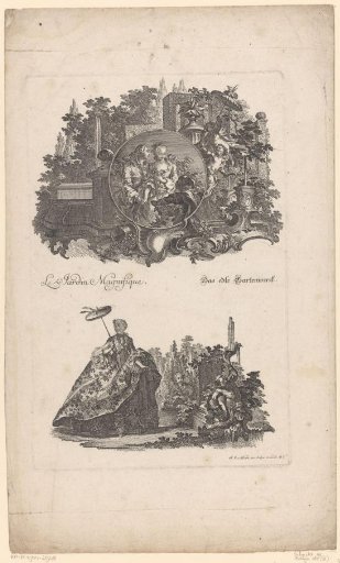 Man Buying Flowers for His Beloved and a Woman in a Garden