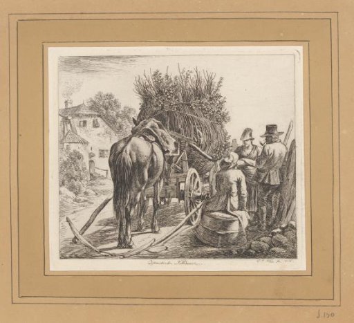 Peasants by a Cart