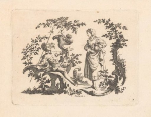 Man with a Pipe and Woman with a Jug