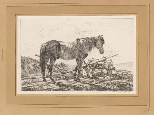 Grey Horse with a Plough
