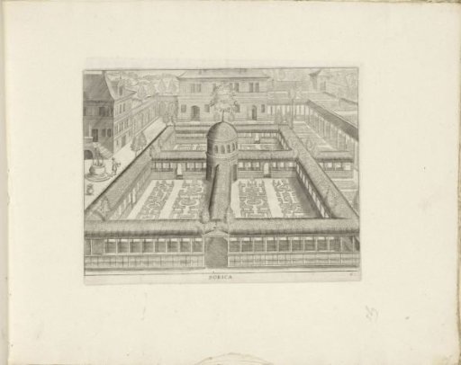 Garden with Four Parterres Surrounded by Grated Walks