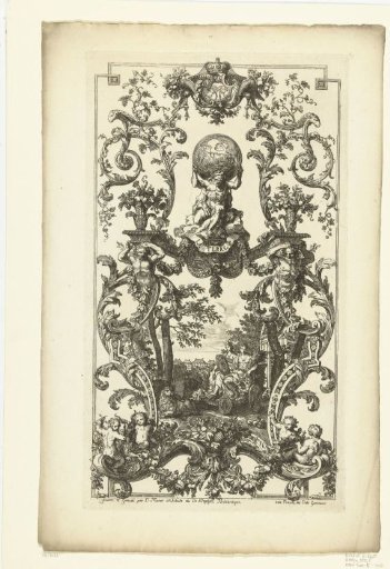 Panel with the element earth