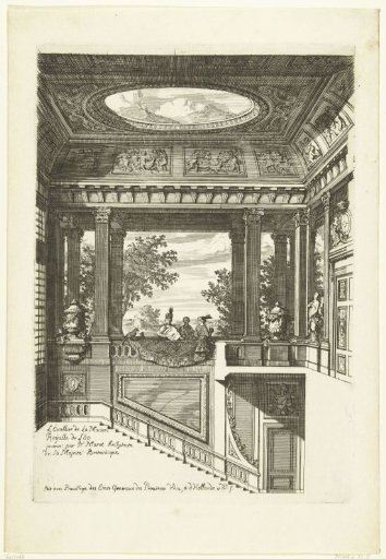 Trompe-l'oeil decoration for the staircase of Het Loo Palace