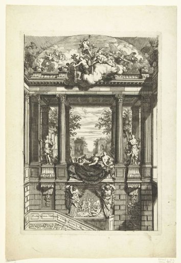 Trompe-l'oeil decoration for the staircase of the Duke of Albemarle in Voorst