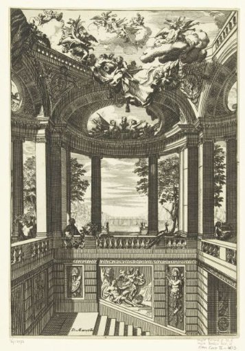 Trompe-l'oeil decoration for a staircase