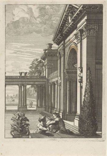 Facade of vestibule