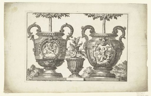 Two Large Vases and a Small Vase