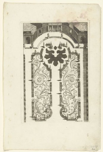 Ground Plan of a Garden with Two Parterres