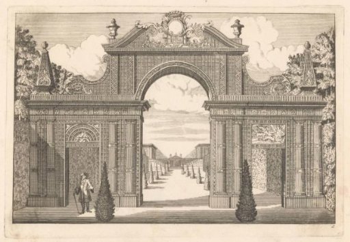 Triumphal Arch in Lattice Work with Three Passages