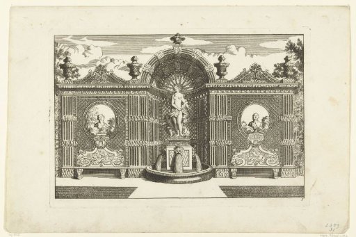 Wall of Lattice Work with a Niche