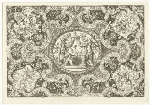 Tablecloth with an oval medallion