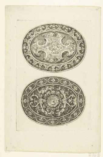 Two oval panels