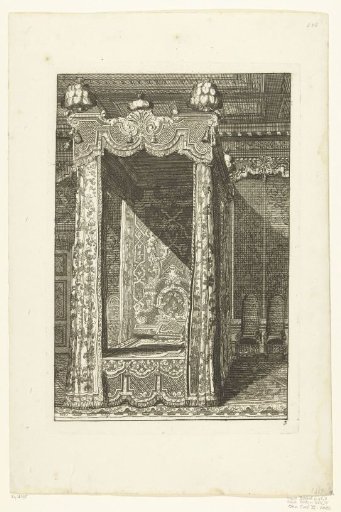 Canopy bed with curtains