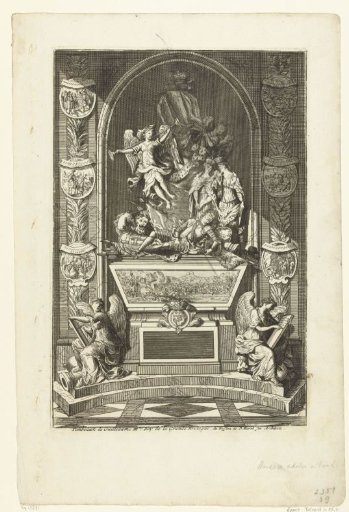 Monument of William III in a niche