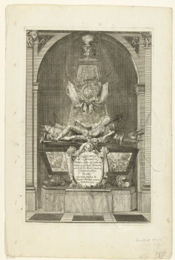 Monument of Baron van Coehorn in a niche