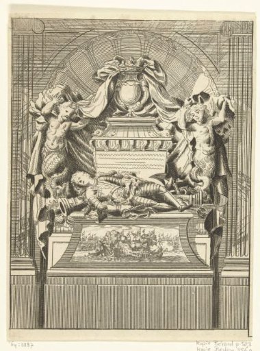 Tomb monument in a niche
