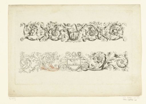 Two leaf scrolls