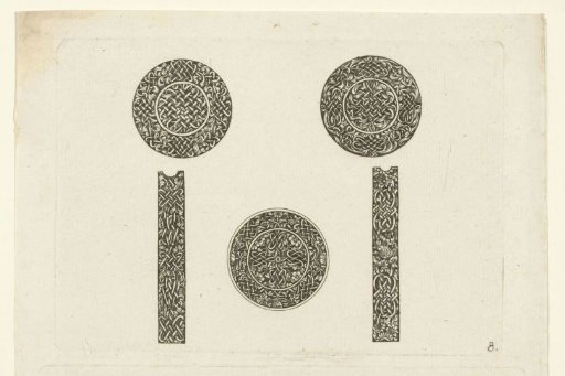 Three medallions and two borders