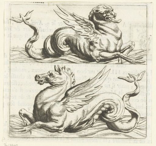 Sea bull and seahorse
