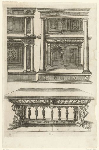 Two buffet cabinets and a table