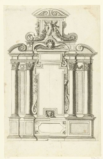 Altar decoration with empty panel