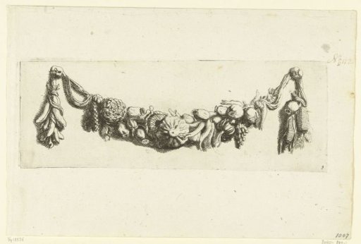 Festoon of leaves and fruit