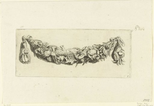 Festoon of shells and sea creatures