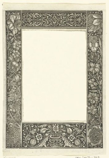 Frame consisting of two vertical panels and two friezes
