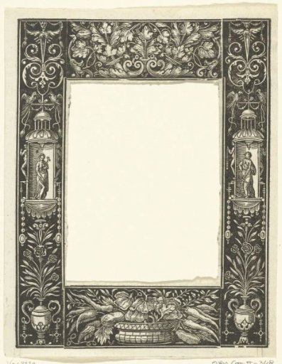 Frame consisting of two vertical panels and two friezes