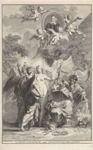 Allegorical title page with the portrait of writer Edward Simson