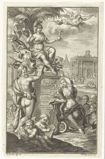 Allegory with personifications of Rome and Fortuna and the god Hercules