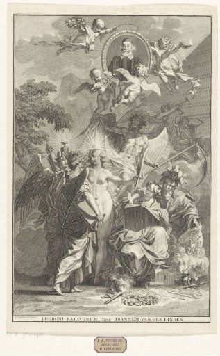 Allegorical Title Page with the Portrait of the Writer Edward Simson