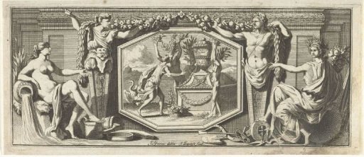 Three Wood Nymphs and a Young Woman at a Tomb