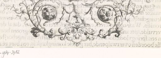 Ornament with Leafy Scrolls and a Putto