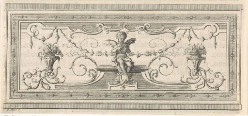 Seated Putto with a Laurel Wreath in His Hands