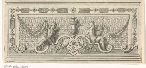 Two Putti with a Garland