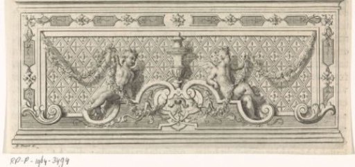 Two Putti with a Garland