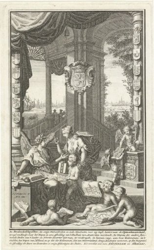 Allegory on the province of North Holland