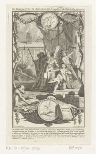 Allegory on the bankruptcies in Amsterdam caused by the exchange wind trade