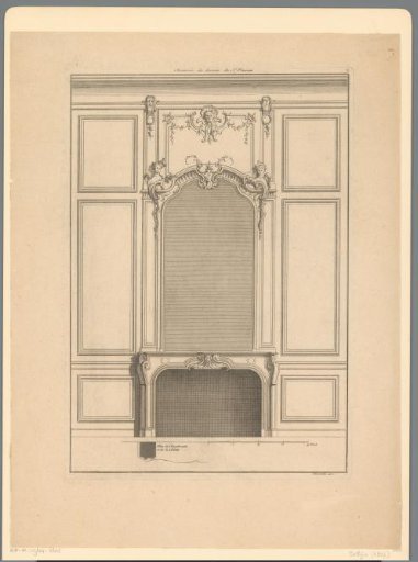 Chimney piece with rocailles