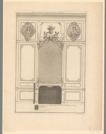 Chimney piece with medallions