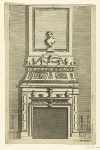 Lower frieze with fourteen vases and teapots