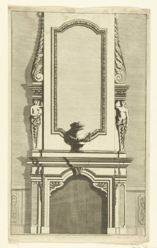 Lower frieze with two herms