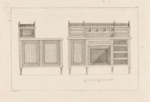 Desk with drawers